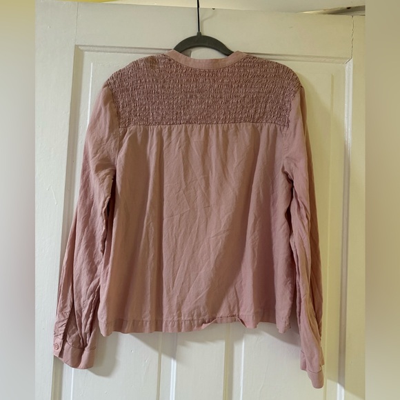 Cloth & Stone Boho V-Neck Long Sleeve Botton Cuff Blouse• Medium - Picture 3 of 5